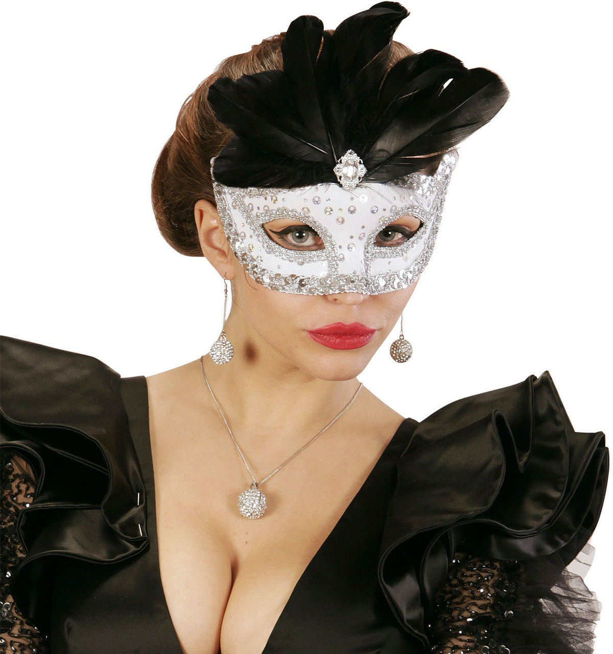 Augenmaske mit Federn – Fifty Shades Venedig