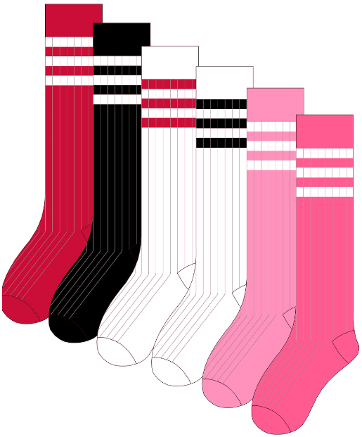 Cheerleader Strümpfe – Overknee Socken