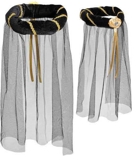 Mittelalter Haarkranz mit Schleier