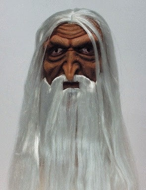 Saruman Maske mit Haaren und Bart – Merlin