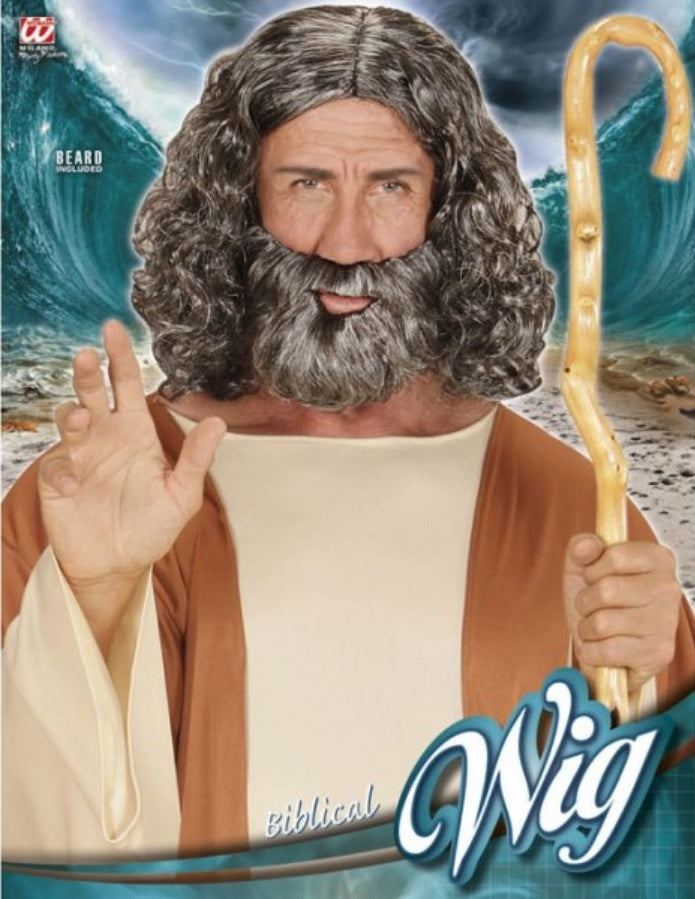 Zeus Perücke mit Bart – Poseidon