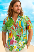 Papagei Hawaii Hemd – Karibik Herrenhemd