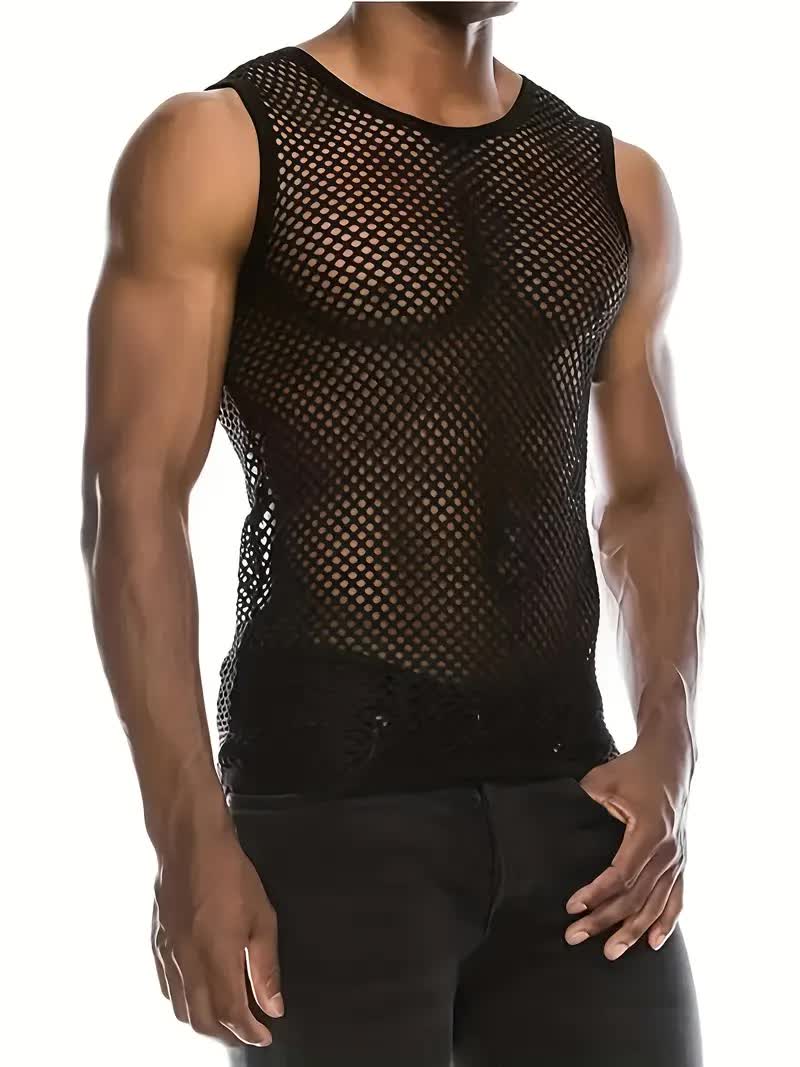 Netz Tanktop – Netzshirt ärmellos