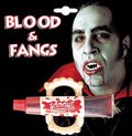 Vampirgebiss mit Blut – Vampirzähne Set