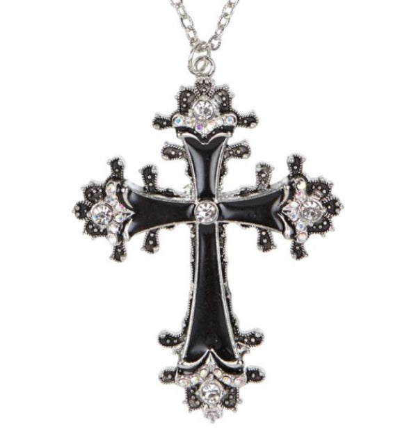 Kreuz Halskette Damen – Rocker Kette