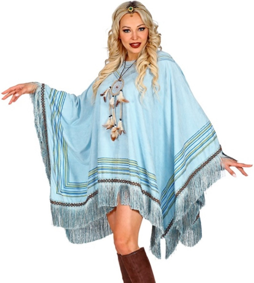 Indianerin Poncho mit Fransen – ABBA & Inuit Kleid