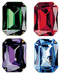 Royaler Fingerring mit Edelstein aus Plastik
