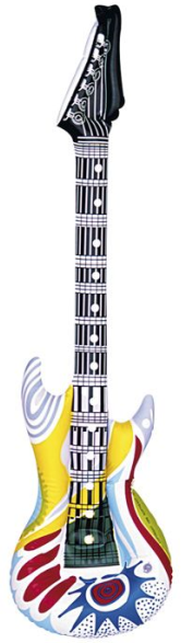 Aufblasbare Hippie Gitarre