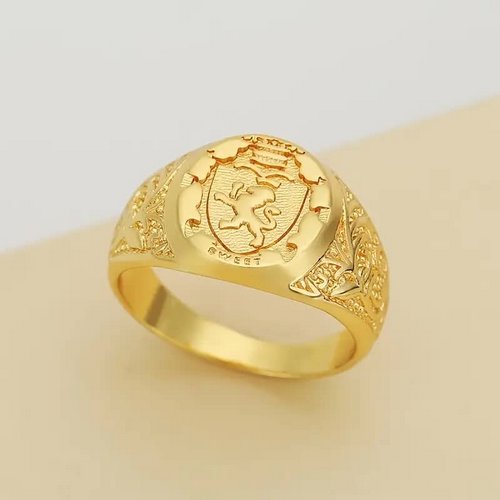 Siegelring mit Wappen – Krimidinner Fingerring