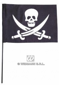 Piratenfahne mit Stab