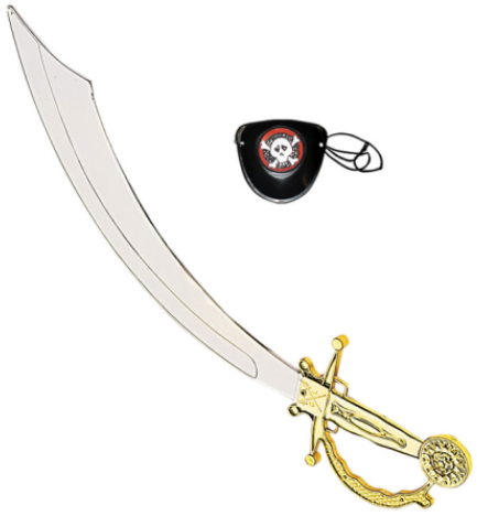 Piratenschwert mit Augenklappe