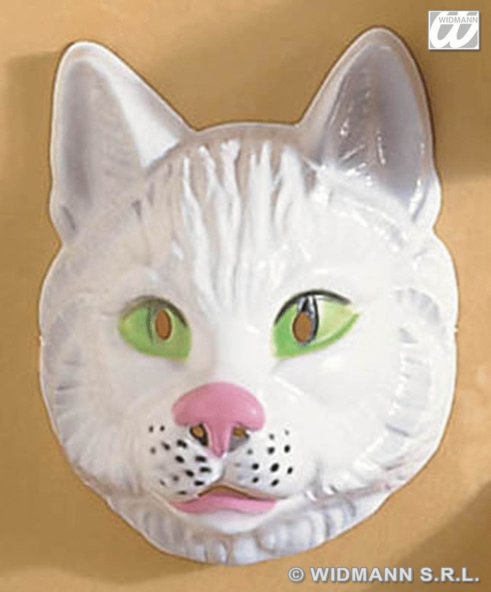 Katzenmaske Erwachsene aus Plastik