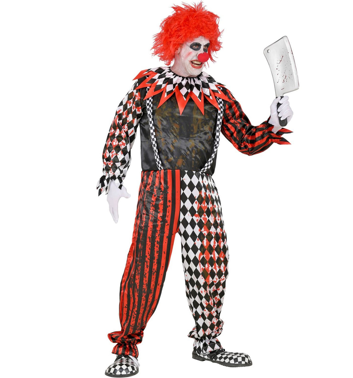 Blutiges Killer Clown Kostüm – Horror Pantomime