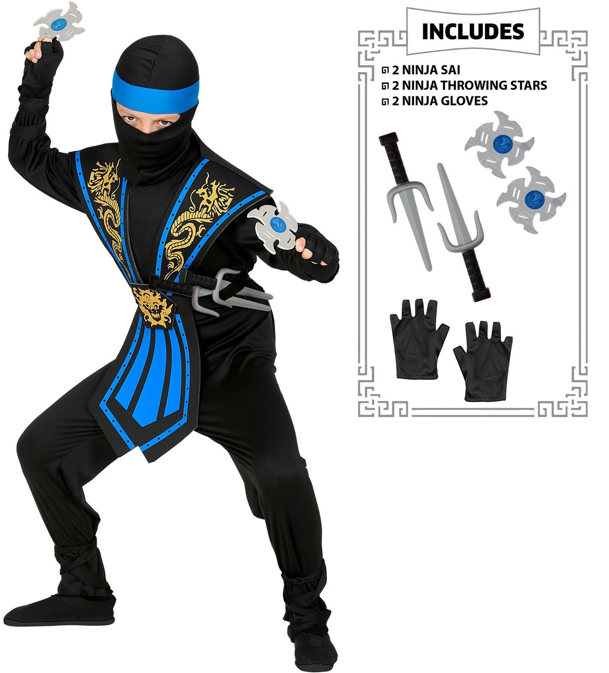 Ninja Kostüm für Kinder