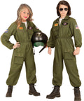 Jet Pilot Kostüm für Kinder, Mädchen und Jungen