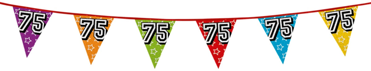 Girlande zum 75. Geburtstag