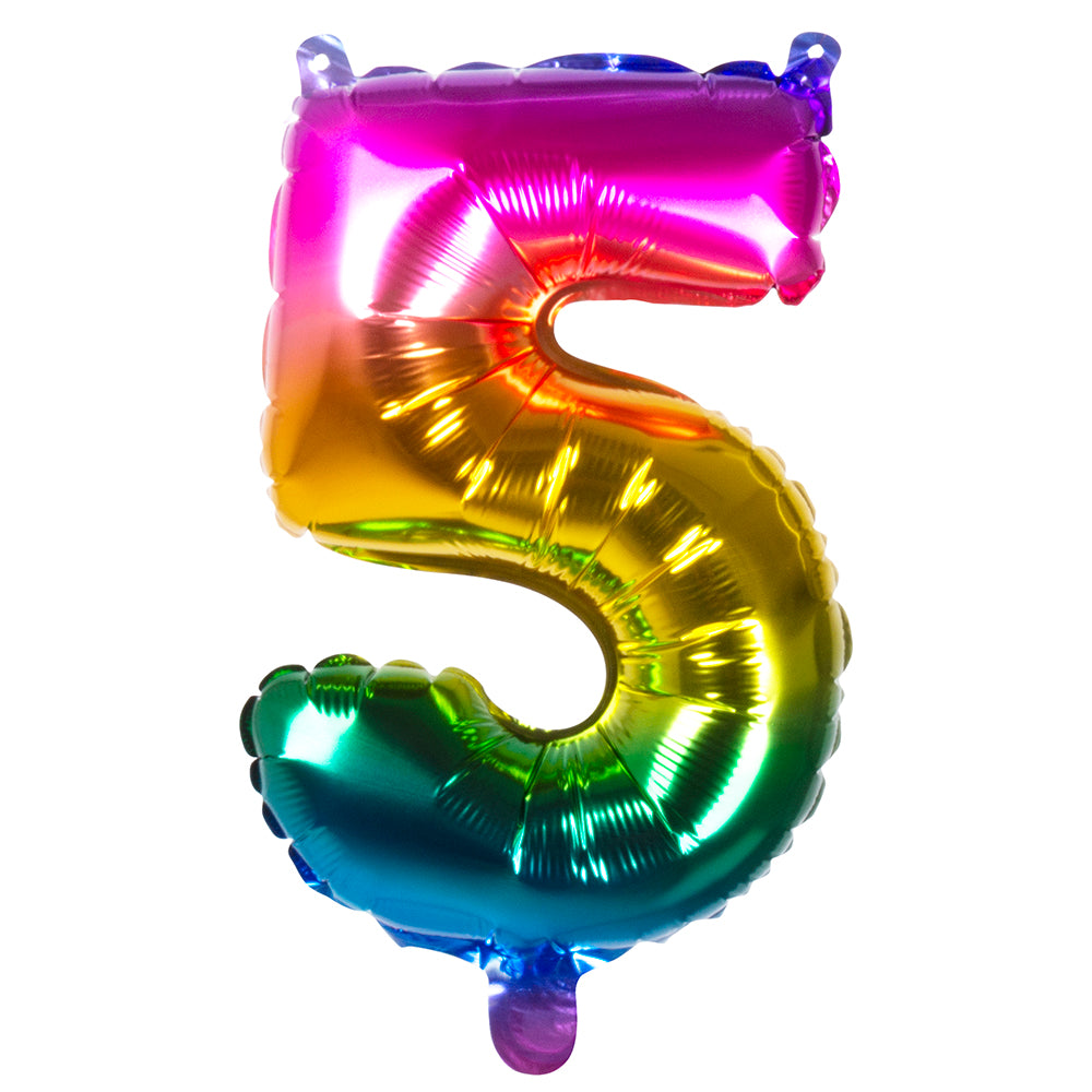 Folienballon Zahl 5 – Geburtstag Deko