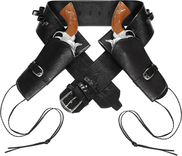 Doppelholster für Erwachsene – Western & Polizei