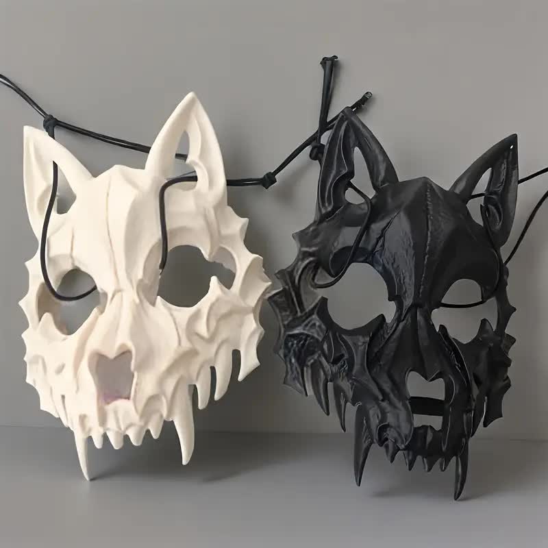 Wolfsschädel Maske für Halloween