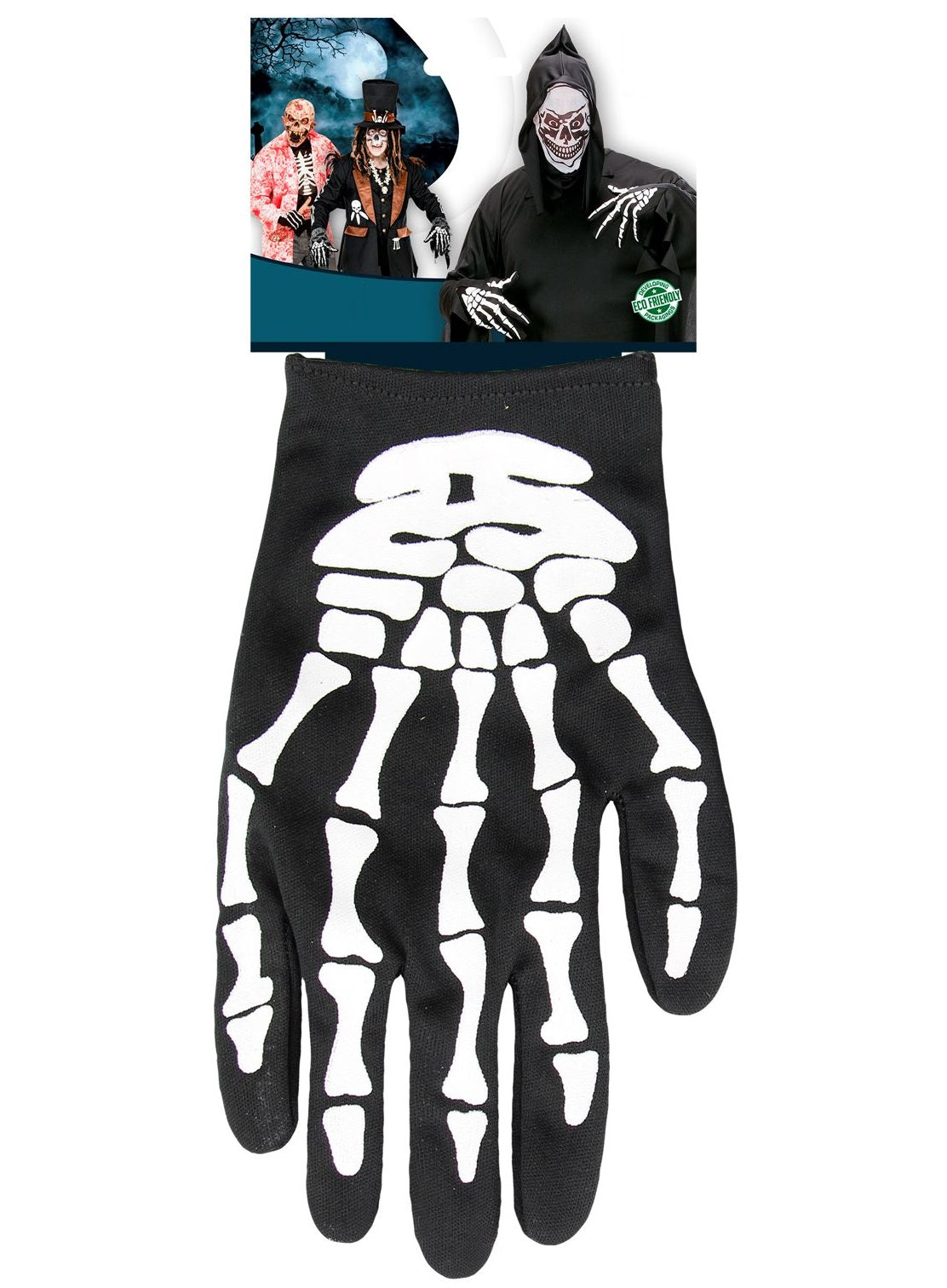Skelett-Handschuhe für Kinder mit Knochenmuster