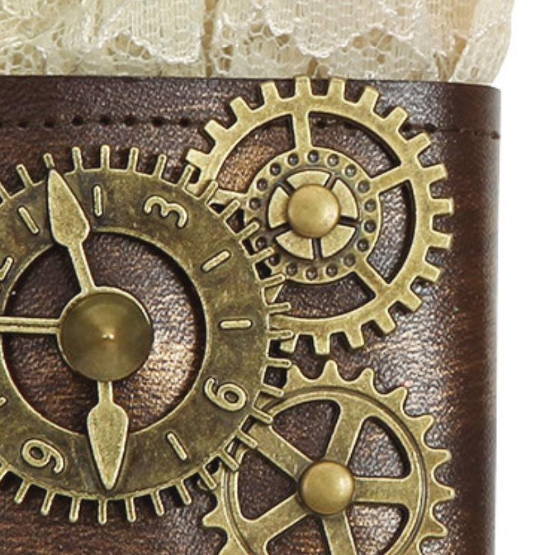 Steampunk Armbänder mit Spitze – 2 Stück