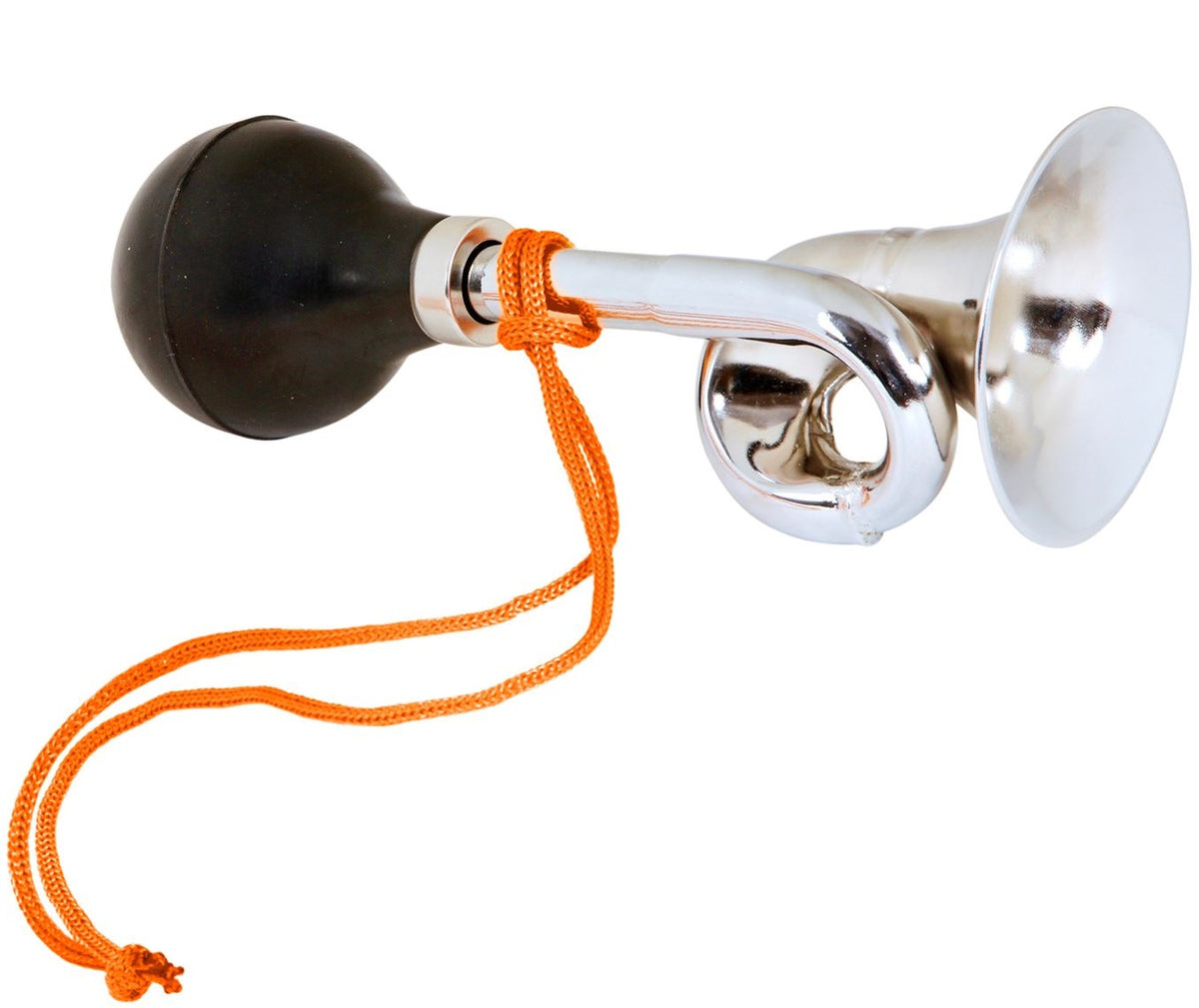 Metallhupe mit Gummiball – Clown Hupe
