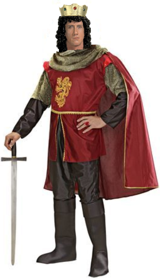 König Kostüm Ritter für Herren