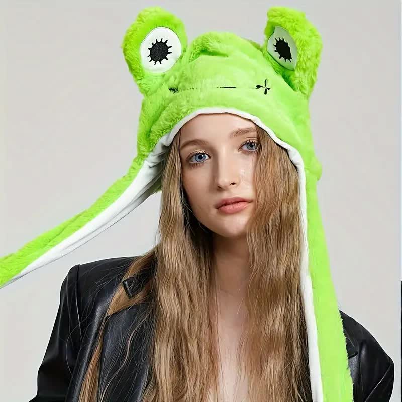 Frosch Mütze mit Wackelohren