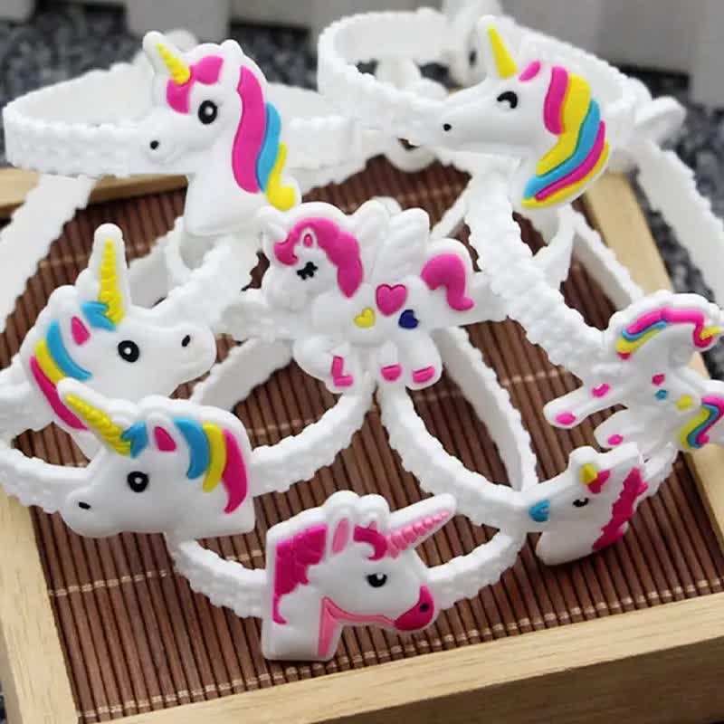 Einhorn Armbänder – 5 Stück Mitgebsel