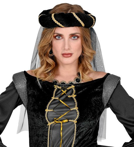 Mittelalter Haarkranz mit Schleier