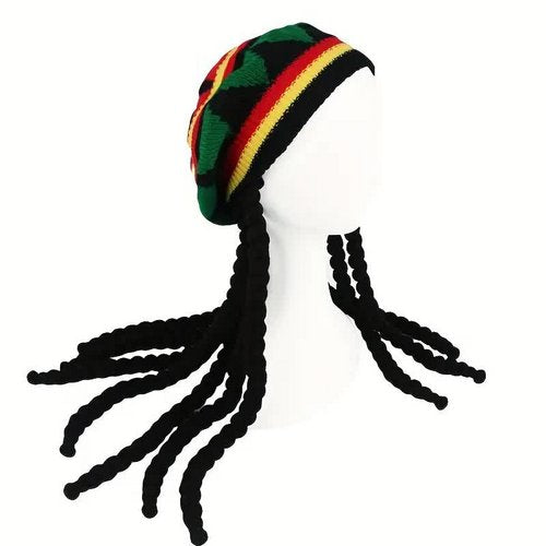 Reggae Mütze – Rasta Jamaica Mütze mit Dreadlocks