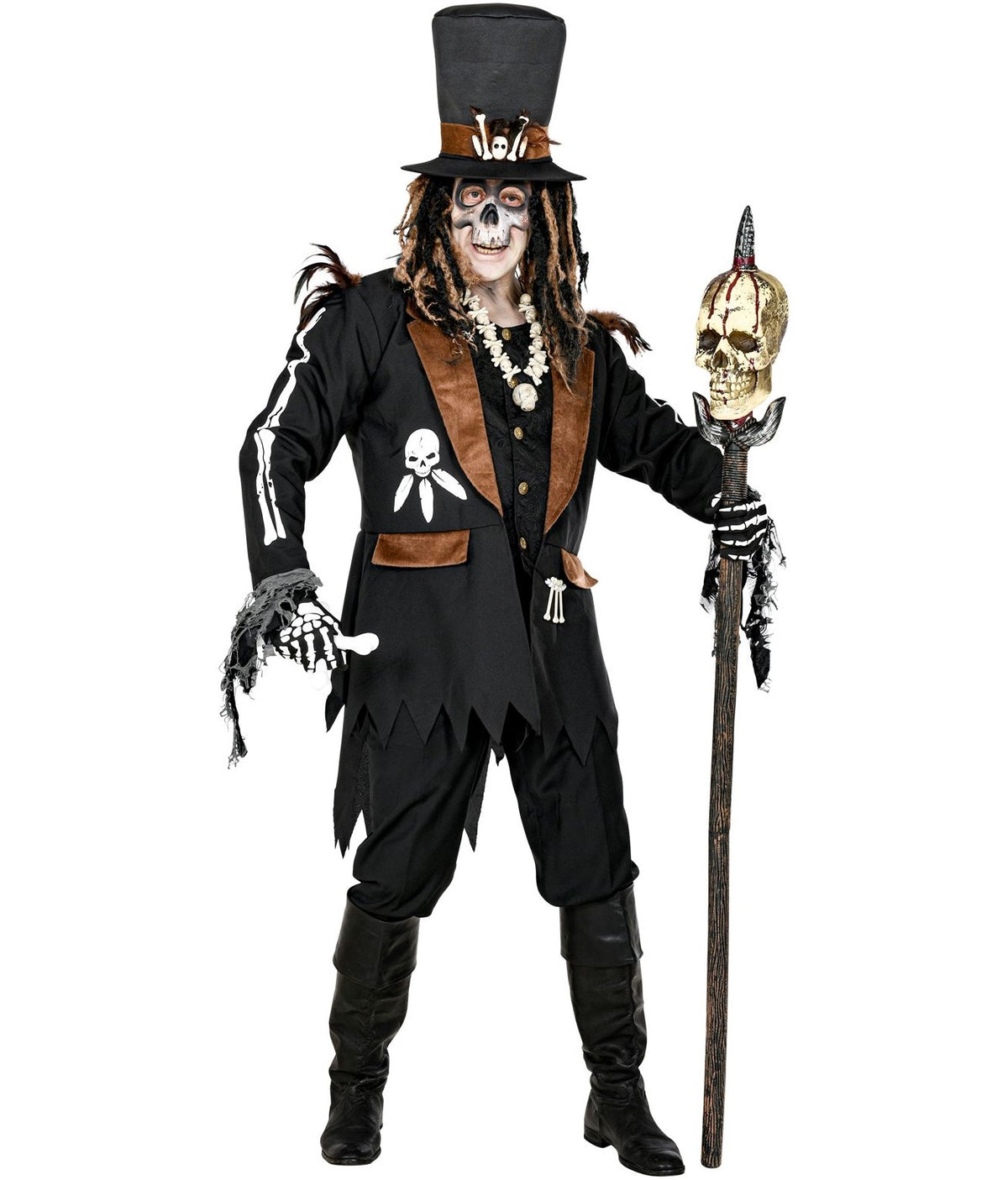 Voodoo Kostüm Frack für Herren
