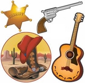 Cowboy Wanddekoration – Western Deko