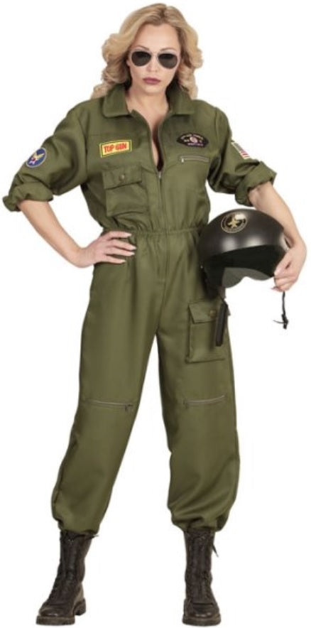 Pilotin Kostüm Damen – Kampfjet Overall