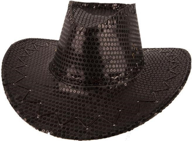 Pailletten Cowboyhut für Erwachsene
