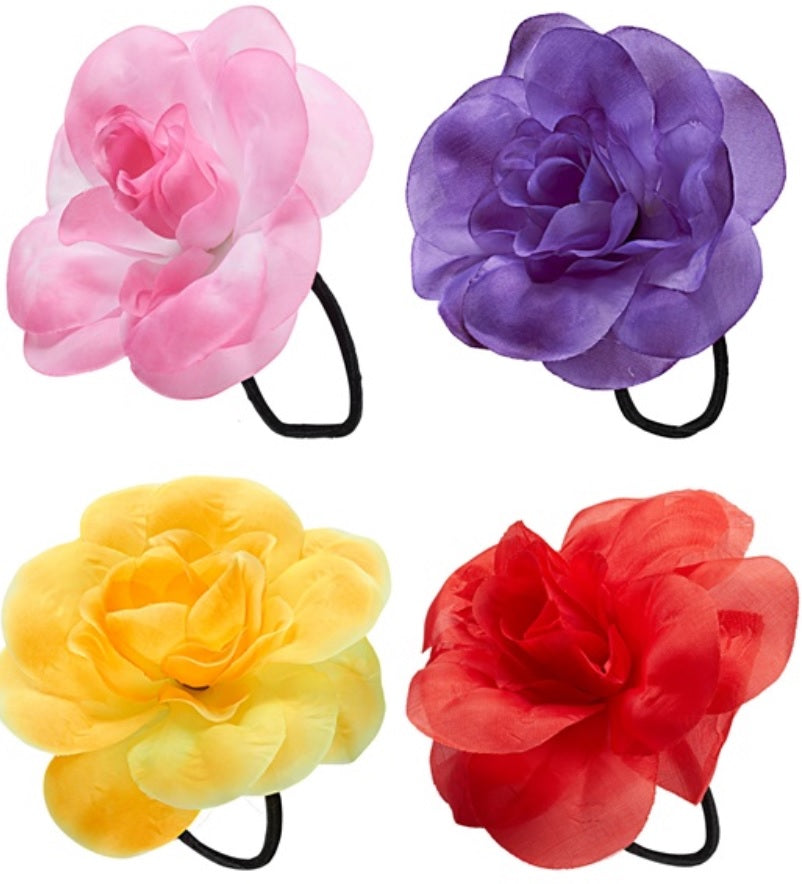 Haarblume mit Haargummi