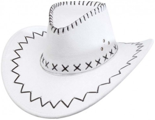 Cowboyhut aus Lederimitat - Western
