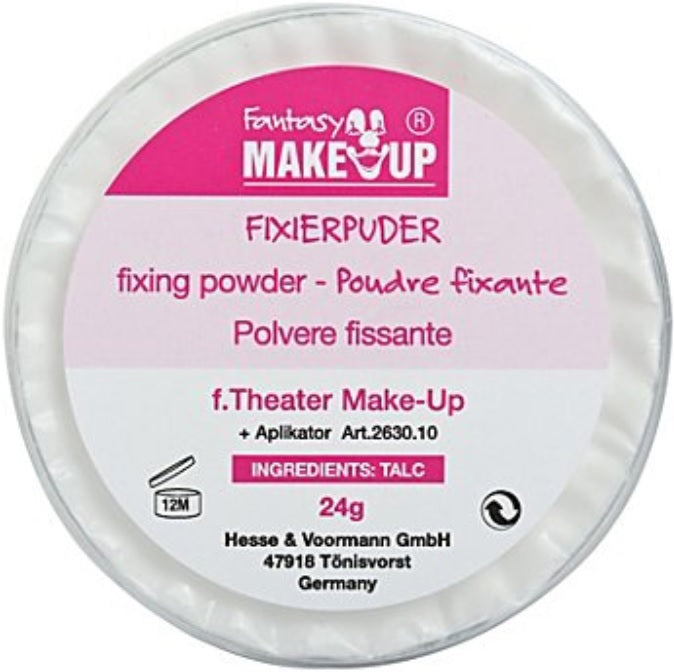 Fixierpuder für Theaterschminke