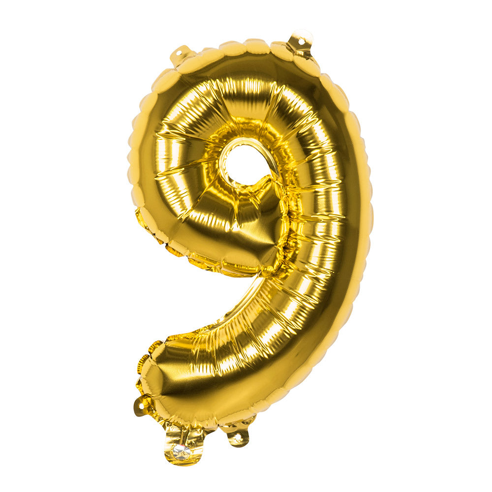 Folienballon Zahl 9 – Geburtstag Deko