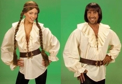 Piratenhemd mit Rüschen – Piratenbluse