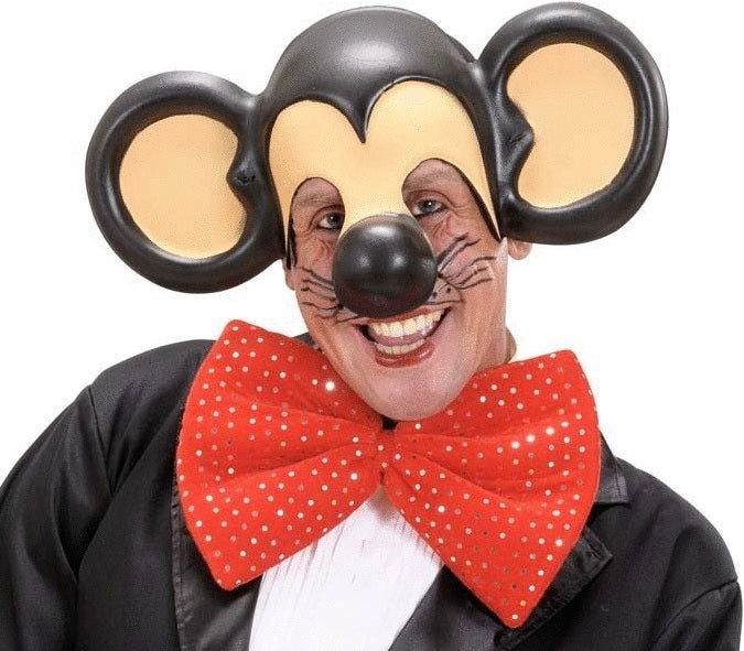 Micky Maus Halbmaske für Erwachsene mit Ohren