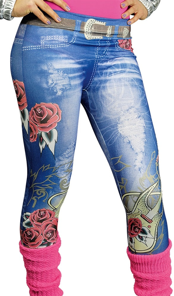 Jeans Leggings im Denim Look
