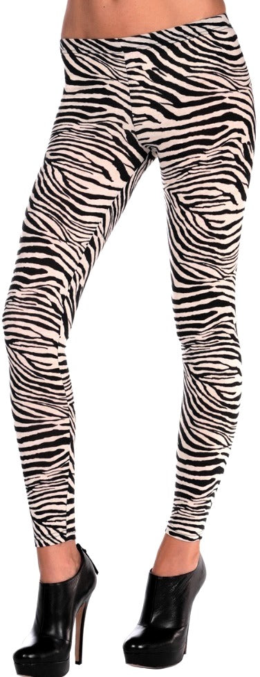 Zebra Leggings – 80er Animal Print