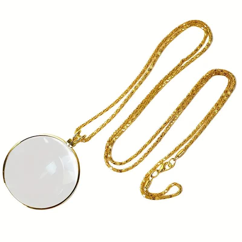 Monokel Deluxe mit Kette – Krimidinner