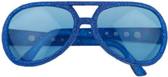 Elvis Brille mit Glitzer – Rock 'n' Roll