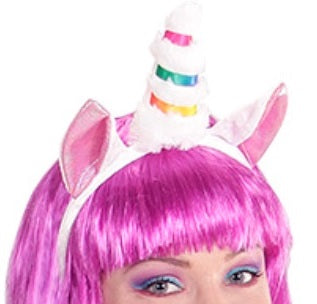 Einhorn Kostüm Damen mit Haarreif und Tüllrock
