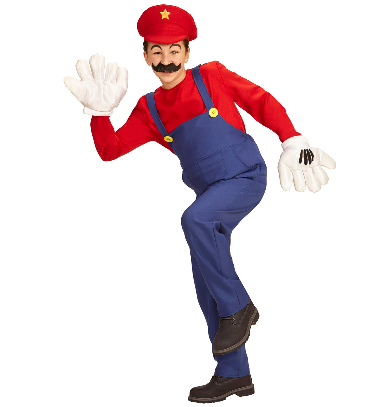 Super Mario Kostüm für Kinder mit Mütze