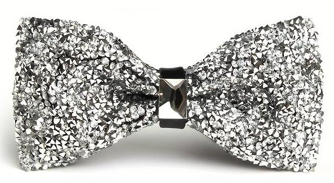 Showtime Glitzer-Fliege Deluxe mit Stein