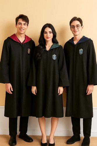 Zauberer Schuluniform - Mantel mit Kapuze