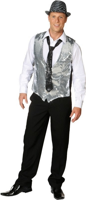 Pailletten Weste – Glitzer Gilet für Silvester